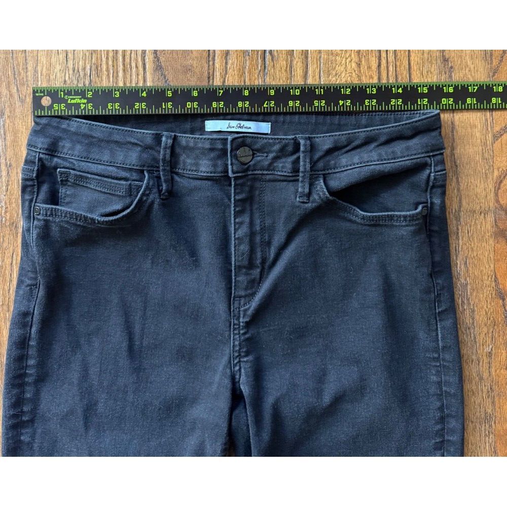 Sam Edelman Black Jeans Women‎ Size 31 The Kitten Mid Rise Skinny Ankle Stretch - Picture 4 of 10